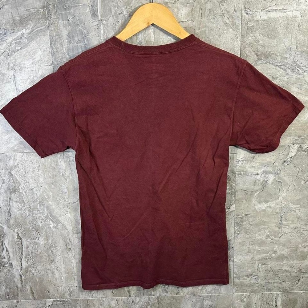 Burgundy Champion cotton tee Men's‎ Small - Picture 5 of 5